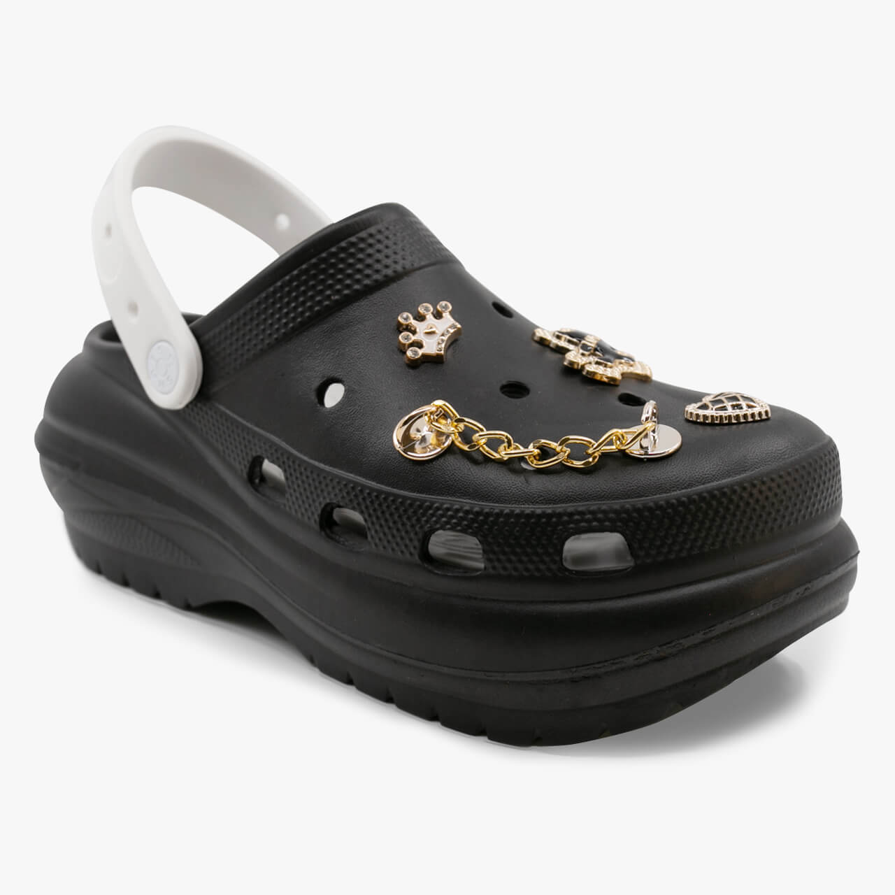 Women's Double-Soled Anatomical Black Clogs